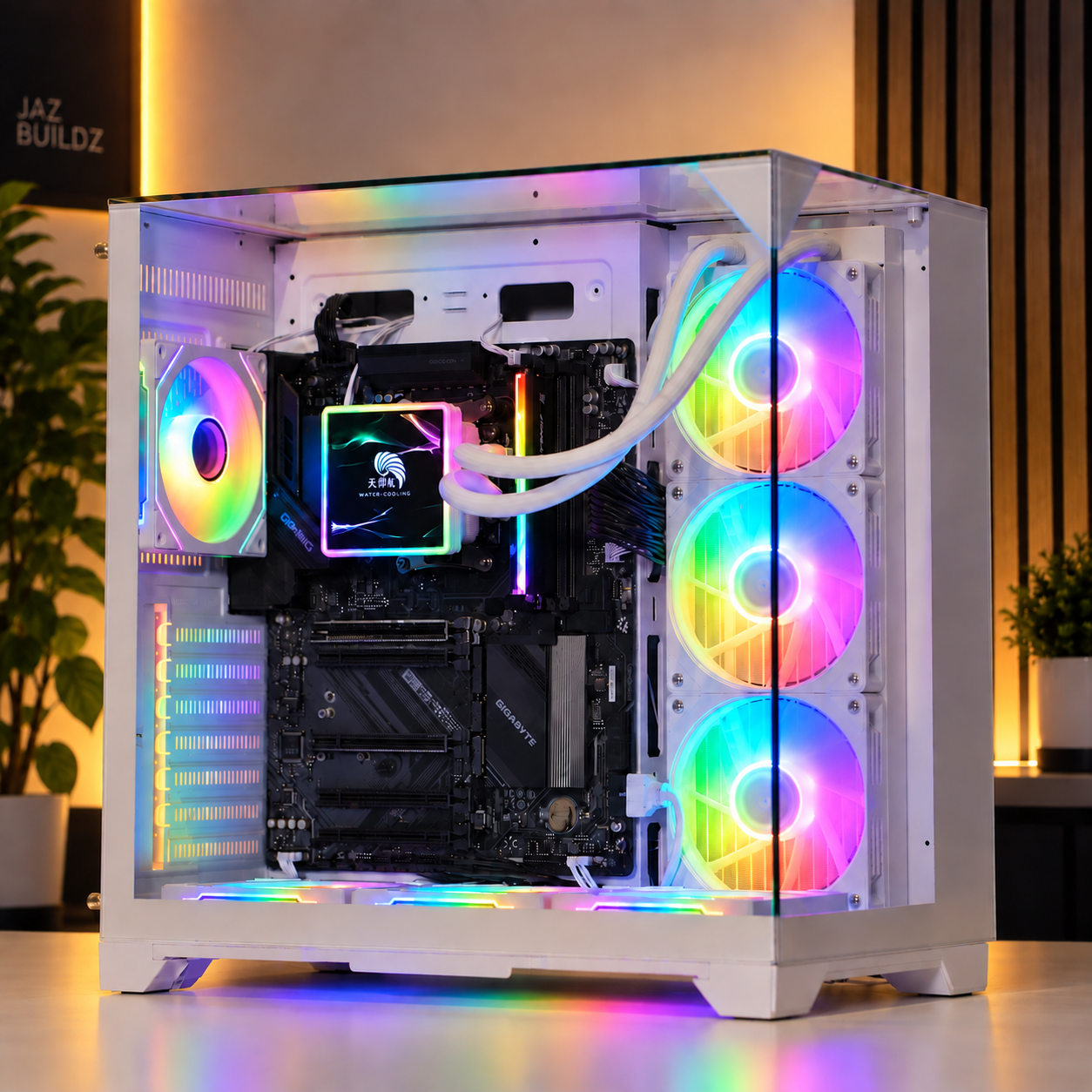 Jaz Buildz GPU-Ready Gaming PC | Ryzen 7 9850X3D | 32GB DDR5 | 1TB SSD | No GPU